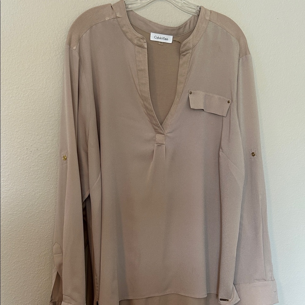 Calvin Klein Women's Beige Blouse